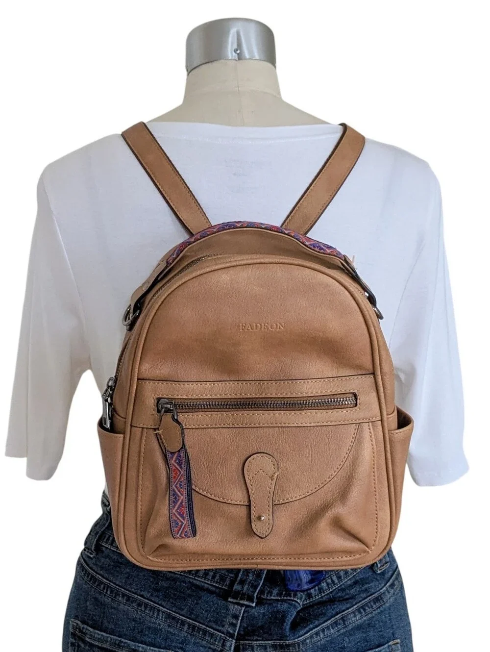 Fadeon Faux Leather Backpack
